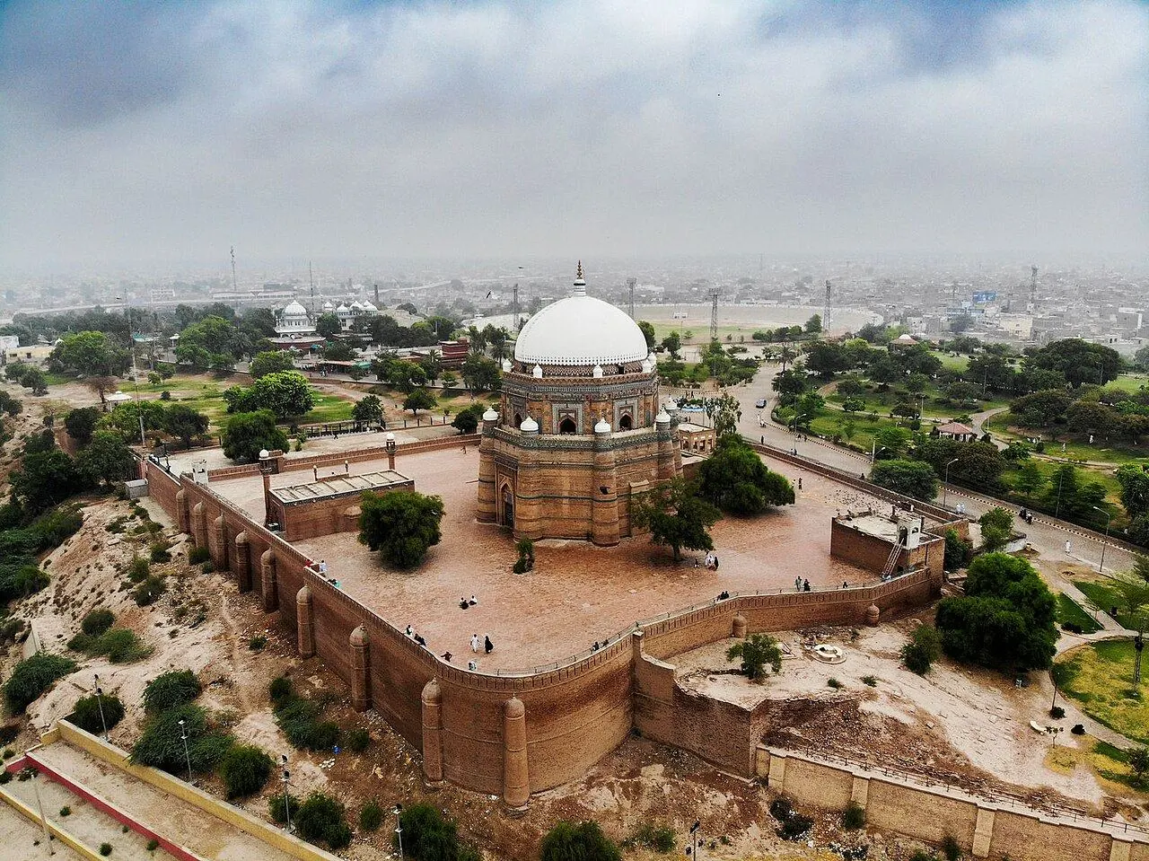 The historic Shrine of Shah Rukn-e-Alam in Multan